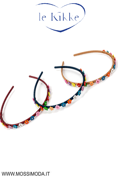 *LE KIKKE* Cerchietto Colorful Flowers per Capelli Art.FD32151