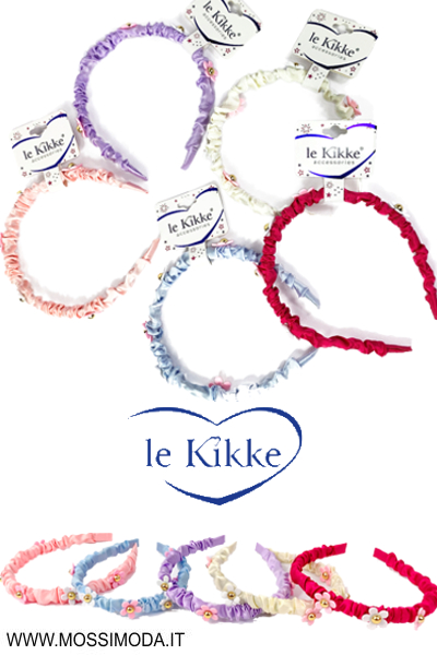 *LE KIKKE* Cerchietto Satin Flowers per Capelli Art.FD32134