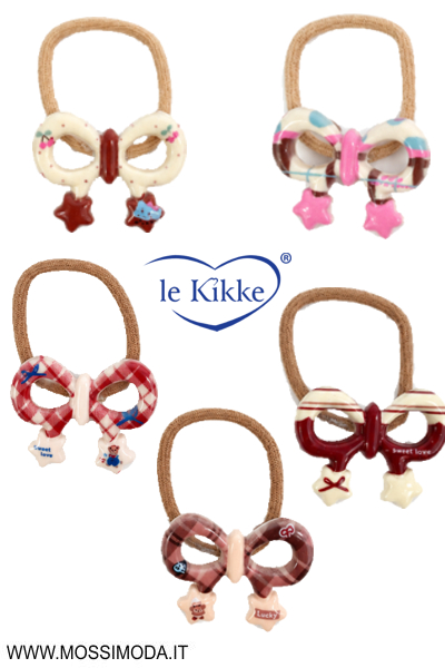 *LE KIKKE* Elastici Flake & Stars per Capelli Art.FC34393