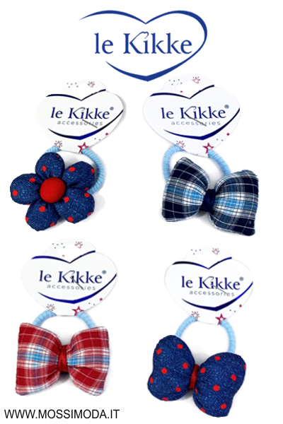 *LE KIKKE* Elastico Puffy Country Flake per Capelli Art.FC34360