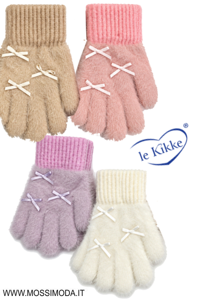 *LE KIKKE* Guantini Bimba Fiocchetti Carini Art.AG6142 *LE KIKKE* Guantini Bimba Fiocchetti Carini Art.AG6142