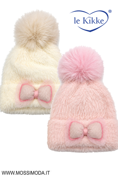 *OTTOBRE *LE KIKKE* Cappellino Bimba Furry Flake Art.AG6154