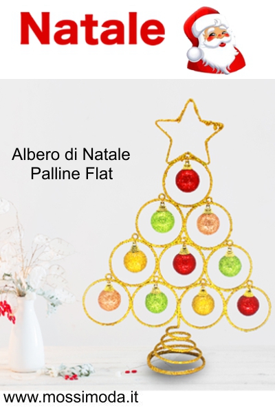 *NATALE* Albero di Natale Palline Flat Art.X2157