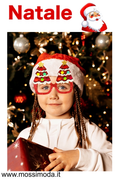 *NATALE* Occhiali Albero di Natale con Glitter Art.X2460
