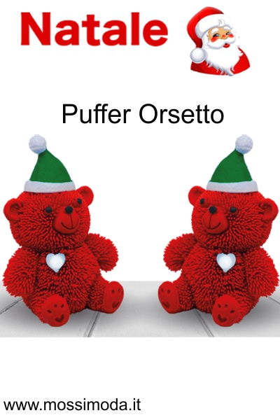 *NATALE* Espositore Puffer Orsetto di Natale Art.X537