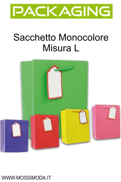 *Sacchetto Monocolore Misura L Art.ST4886
