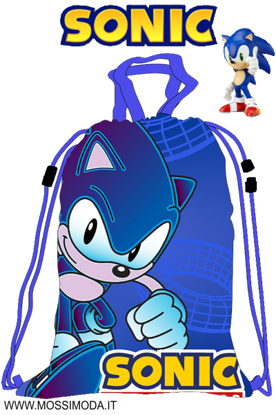 *SONIC* Zaino Sacca multiuso 44 cm. Ar.FYU5668