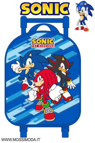 *SONIC* Zaino Trolley 28 cm. Art.FU5217