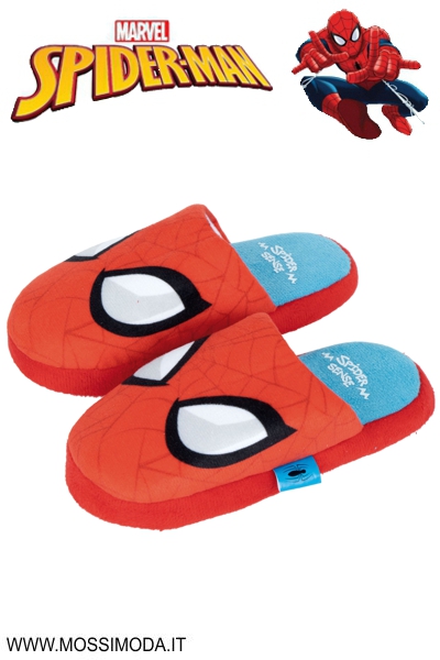 *SPIDERMAN* Pantofola in Pile Bambino Misure 28-34 Art.6548