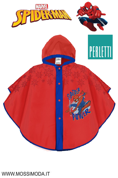 *SPIDERMAN* Mantella Pioggia con Cappuccio Art.99172 *SPIDERMAN* Mantella Pioggia con Cappuccio Art.99172