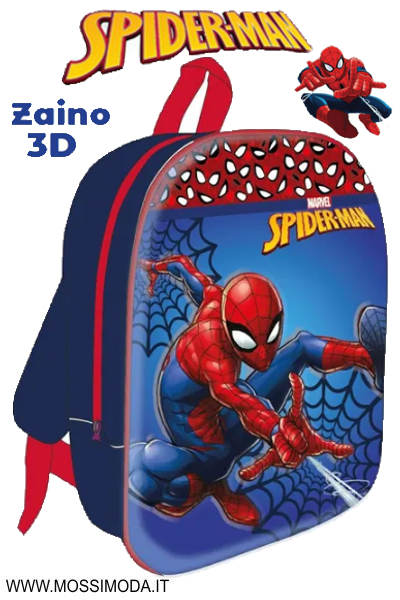 *SPIDERMAN* Zaino cm.31 Disegno 3D Art.SP1974 *SPIDERMAN* Zaino cm.31 Disegno 3D Art.SP1974
