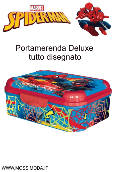 *SPIDERMAN*Portamerenda Deluxe con chiusura ermetica Art.ST83543