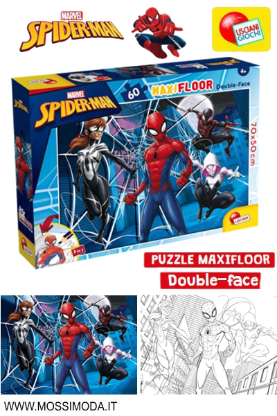 *SPIDERMAN Lisciani* Puzzle Maxi Floor Double-Face Art.99757