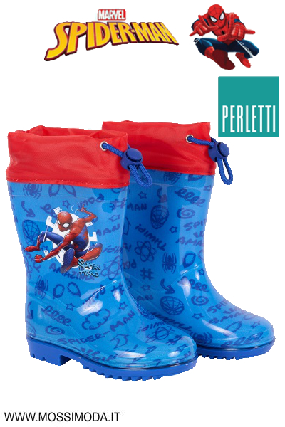*SPIDERMAN* Stivali Pioggia Bambino Misura 24-31 Art.98087/A