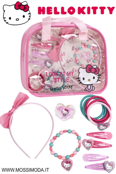 *HELLO KITTY* Set Bigiotteria e Accessori per Capelli Art.3229 *HELLO KITTY* Set Bigiotteria e Accessori per Capelli Art.3229