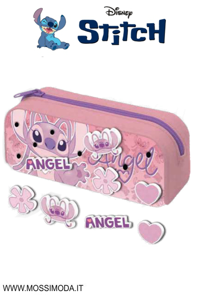 *STITCH* Astuccio portatutto in silicone con 4 patch Art.LST1184