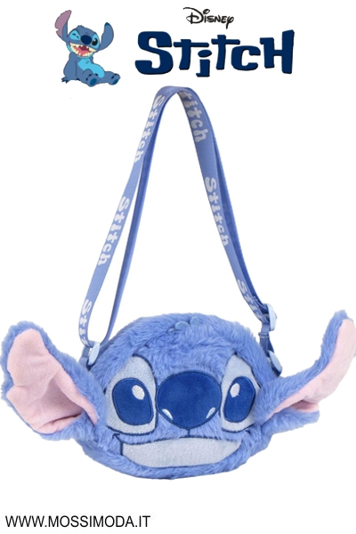 *STITCH* Borsa in Peluche con Tracolla Art.5901
