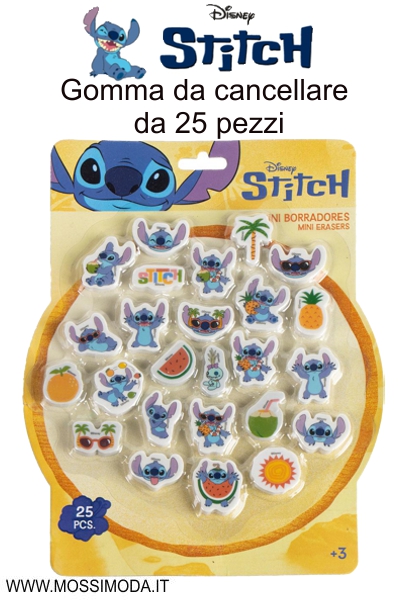 *STITCH* Blister Gomma da cancellare 25 pezzi Art.2055