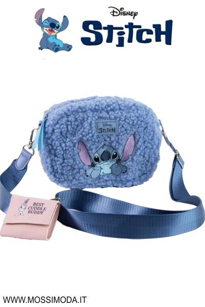 *STITCH* Borsa in Peluche con tracolla regolabile Art.5946