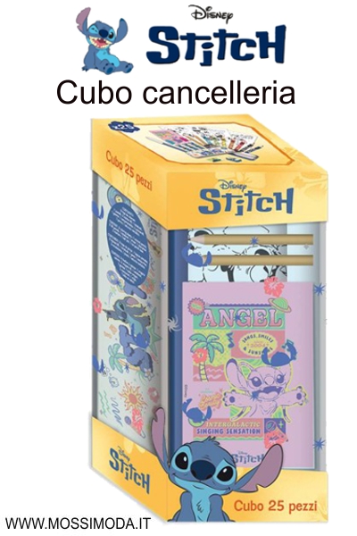 *STITCH* Cubo cancelleria da 25 pezzi Art.LST0583