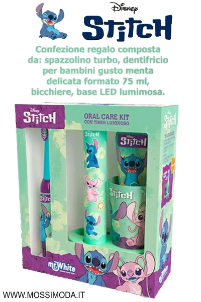 *STITCH* Kit Oral Care con base luminosa Art.RBGS059