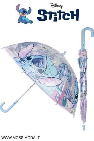 Ombrello Per Passeggino Smoby Stitch Disney - Per Bambole Fino A 42 Cm, Tessuto Lavabile, Struttura Metallo