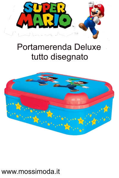 *SUPER MARIO* Portamerenda Deluxe con Chiusura Ermetica ST81443