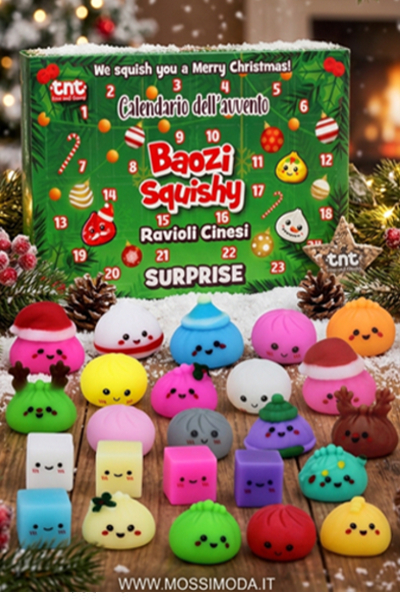 *TNT* Baozi Squishy CHRISTMAS Calendario dell'avvento Art.28751 *TNT* Baozi Squishy CHRISTMAS Calendario dell'avvento Art.28751