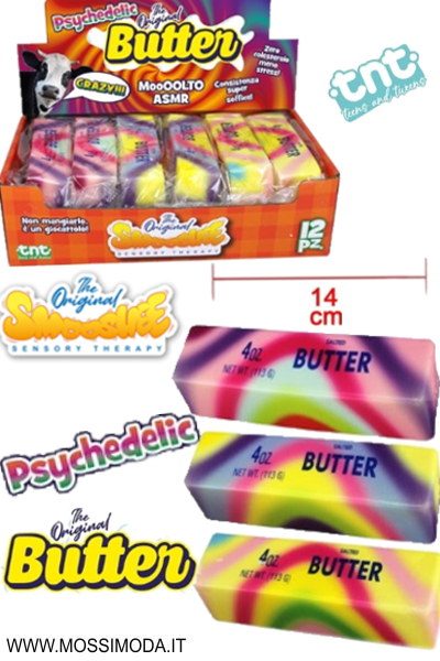 *TNT* Smooshee Butter il BURRO SQUISHY RAINBOW Art.28718