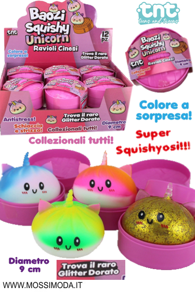 *TNT* Baozi Squishy UNICORN Ravioli Cinesi Art.28725