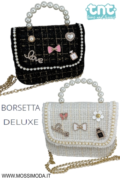 *TNT* Borsetta Deluxe con perline e applicazioni Art.92210