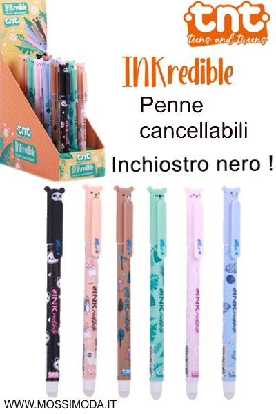 *TNT* Penne Cancellabili inchiostro Nero Art.92105