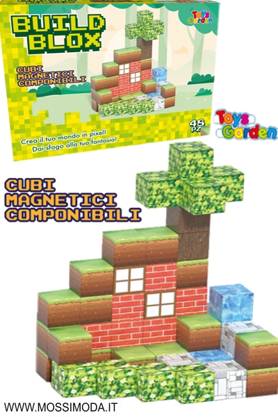 *TOYS GARDEN* Cubi magnetici componibili da 48 pezzi Art.28529
