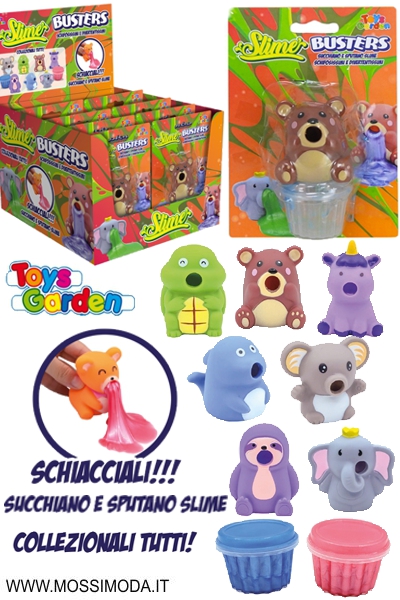 *TOYS GARDEN*Slime Busters Animali assortiti con Slime Art.28462
